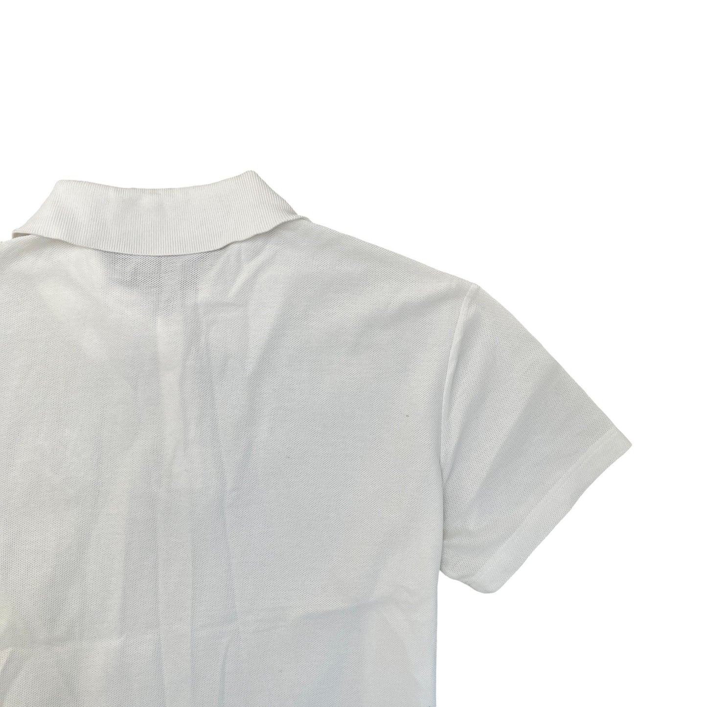 Men's Signature Embroidered Polo Shirt White Size M