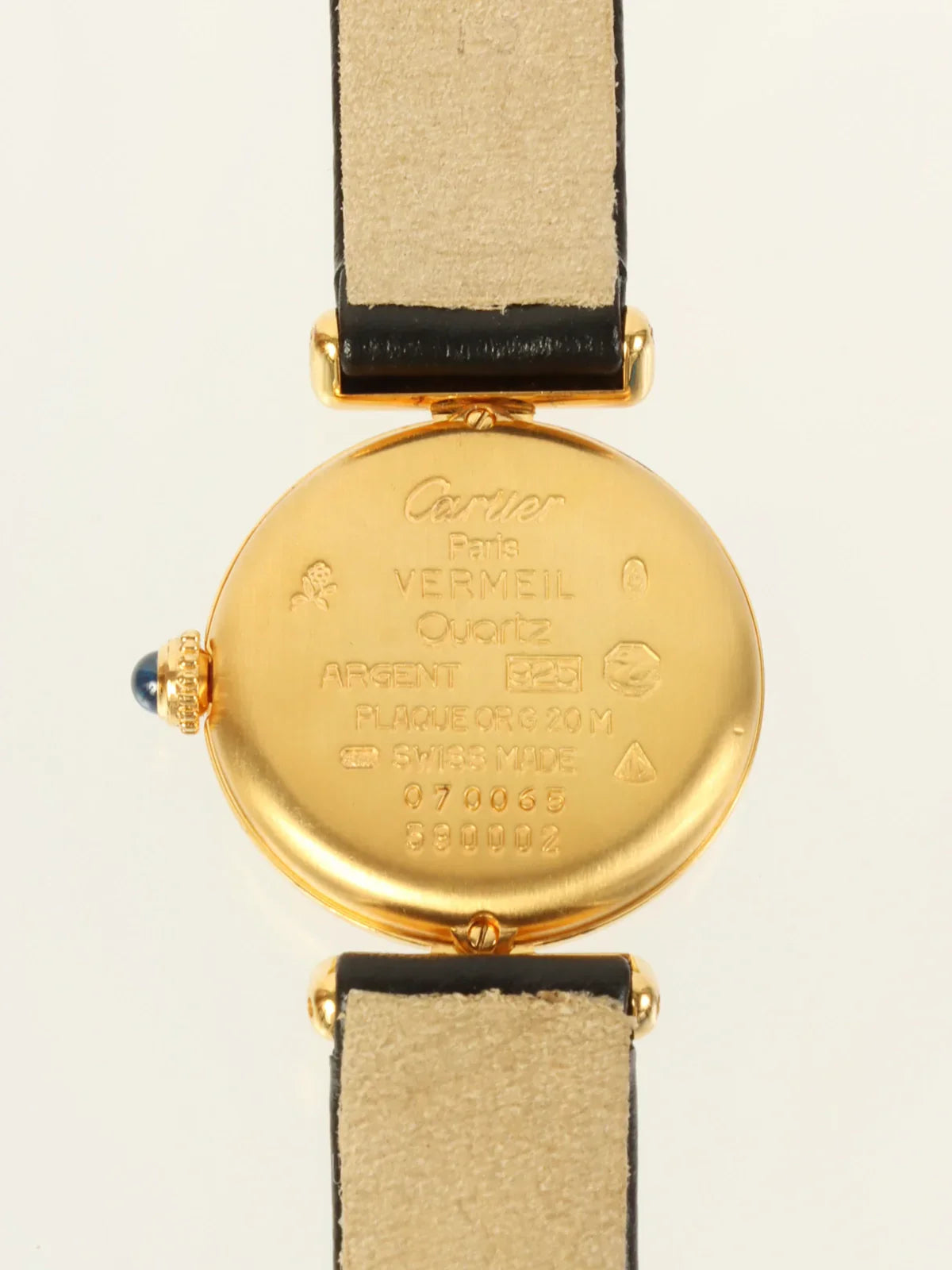CARTIER 925 Must Colisee Vermeil Black/Gold