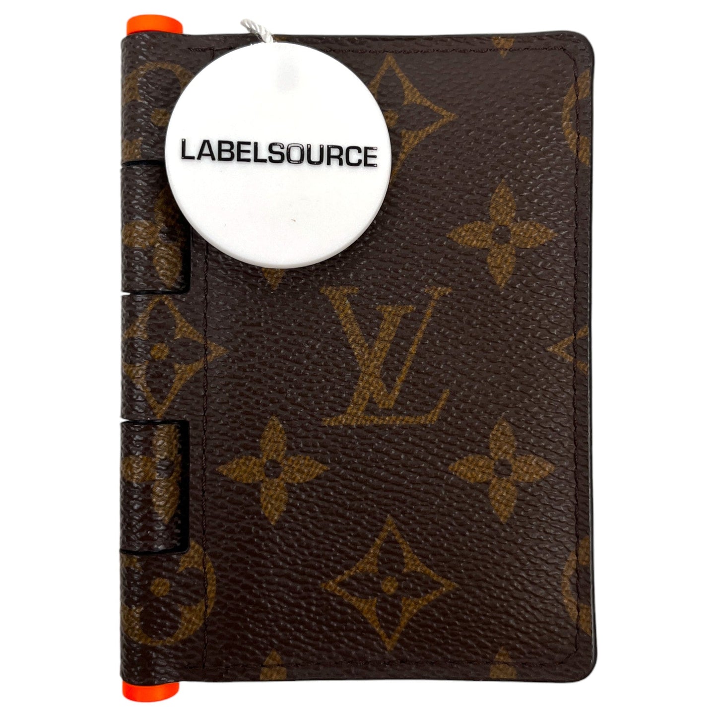 Men's Monogram Hinge Pocket Organiser Wallet Brown