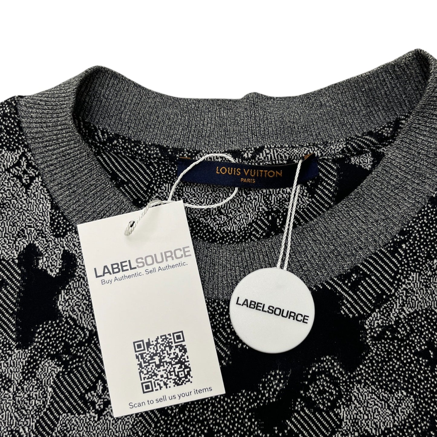 Men's Monogram Tapestry T-Shirt Grey Size M