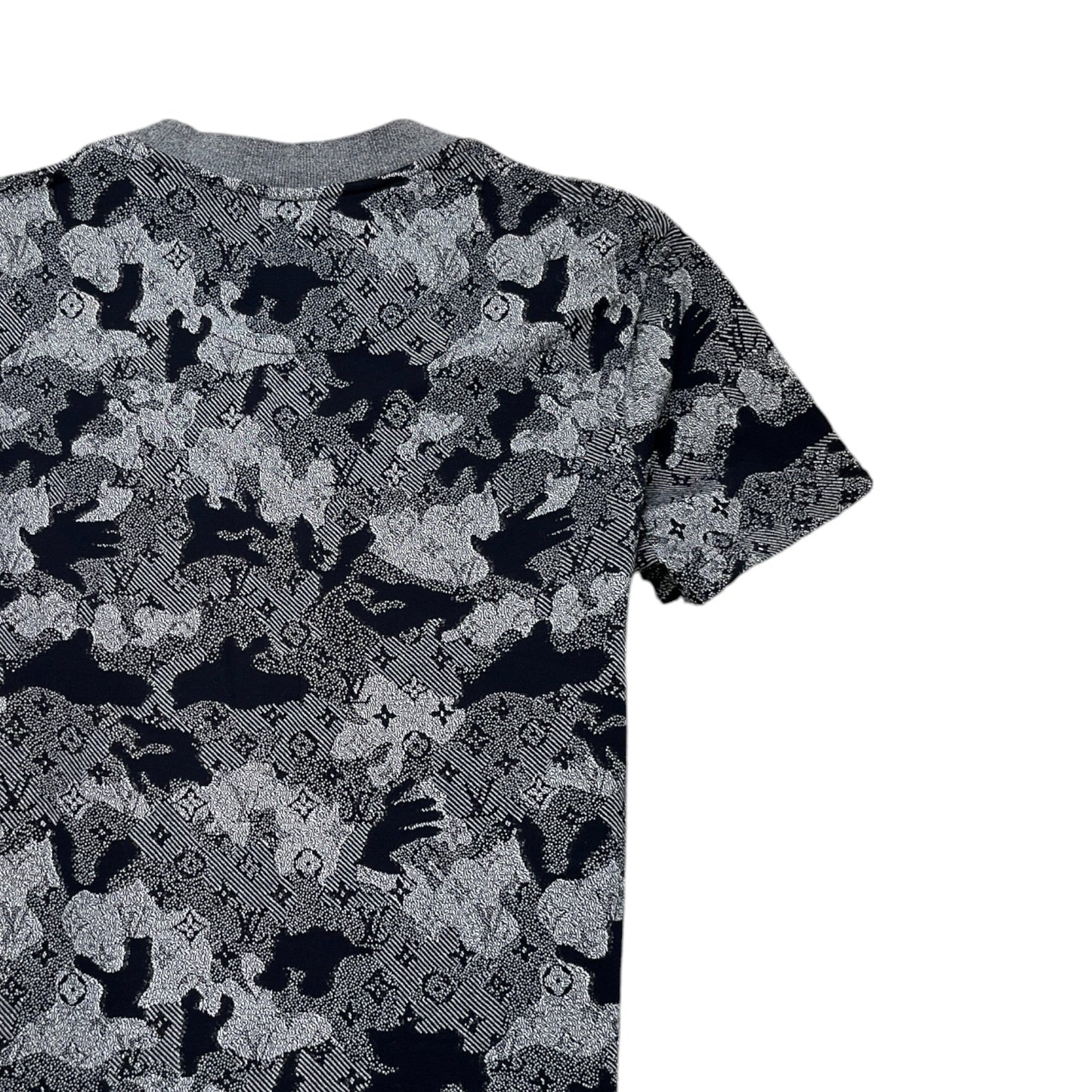 Men's Monogram Tapestry T-Shirt Grey Size M