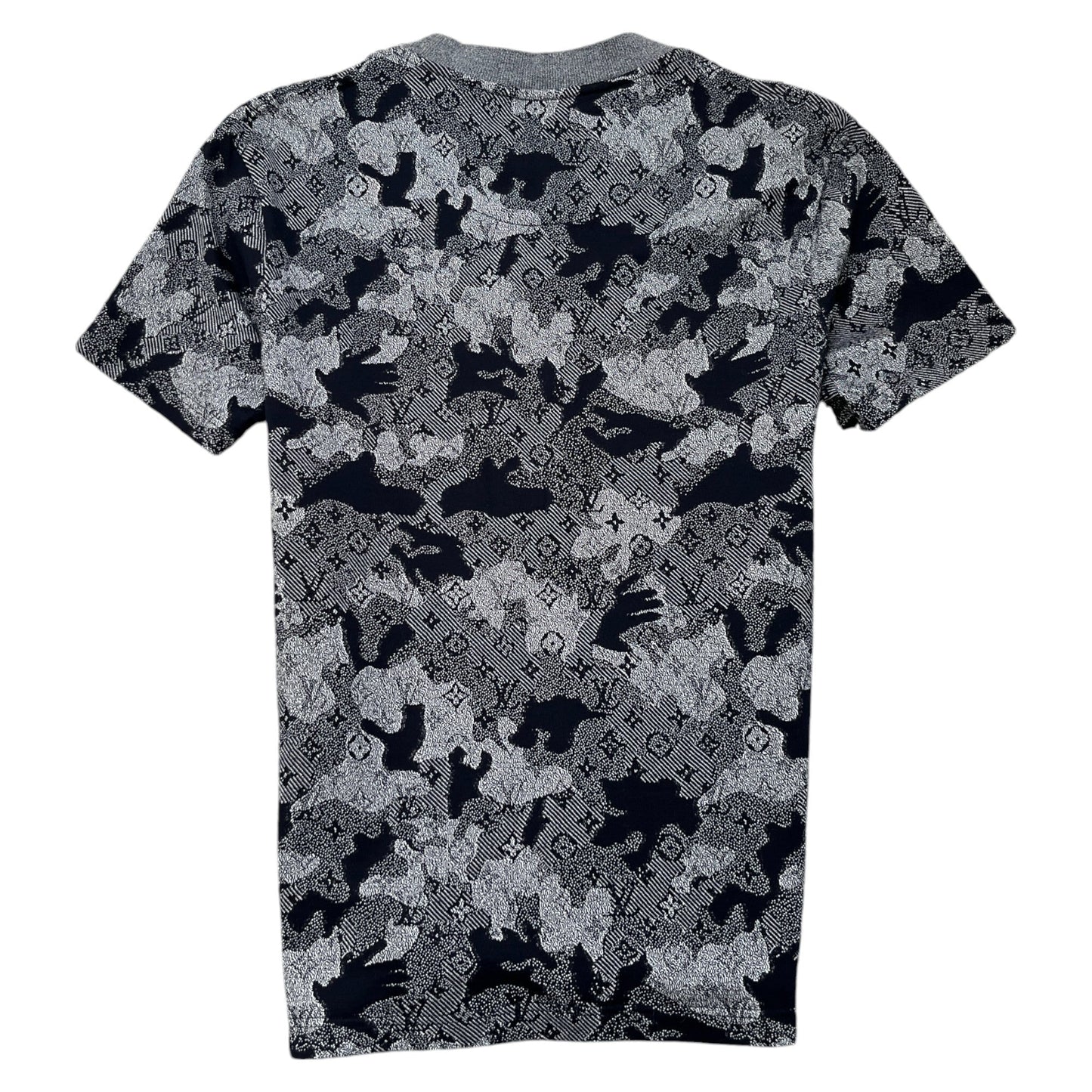 Men's Monogram Tapestry T-Shirt Grey Size M