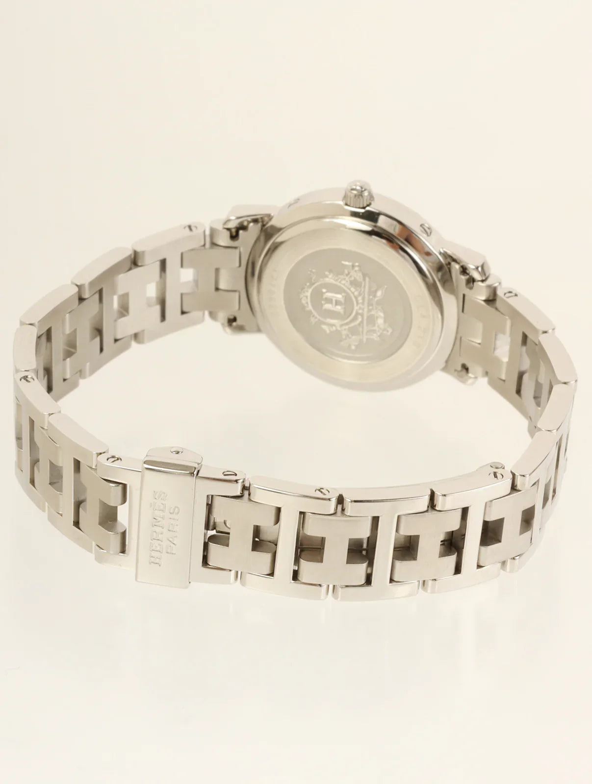 HERMES Clipper Silver/Pink