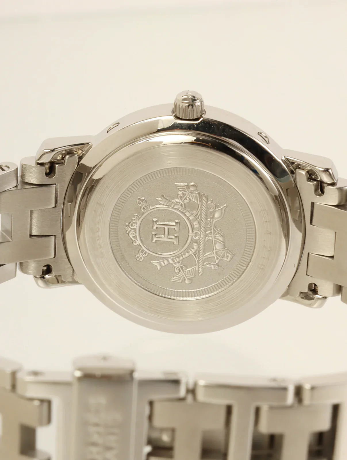 HERMES Clipper Silver/Pink