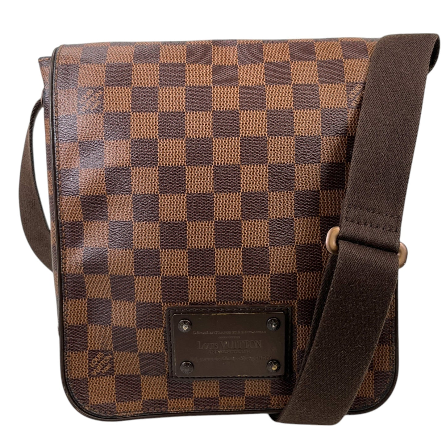 Men's Damier Ebene Brooklyn Pm Messenger Bag Brown