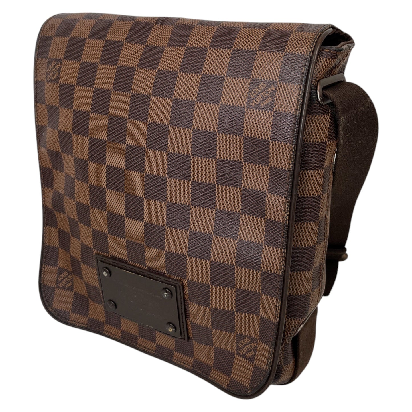Men's Damier Ebene Brooklyn Pm Messenger Bag Brown