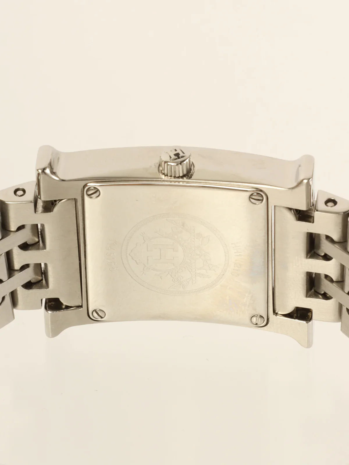 HERMES H Watch Silver/White