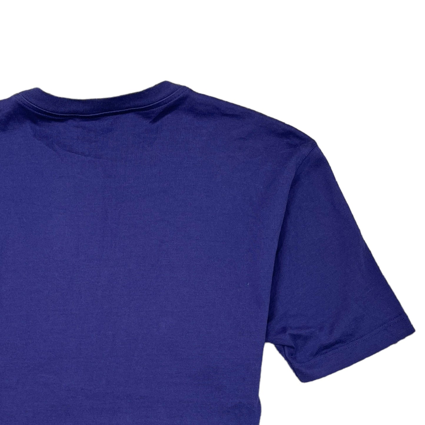 Men's Embroidered Logo T-Shirt Blue Size S