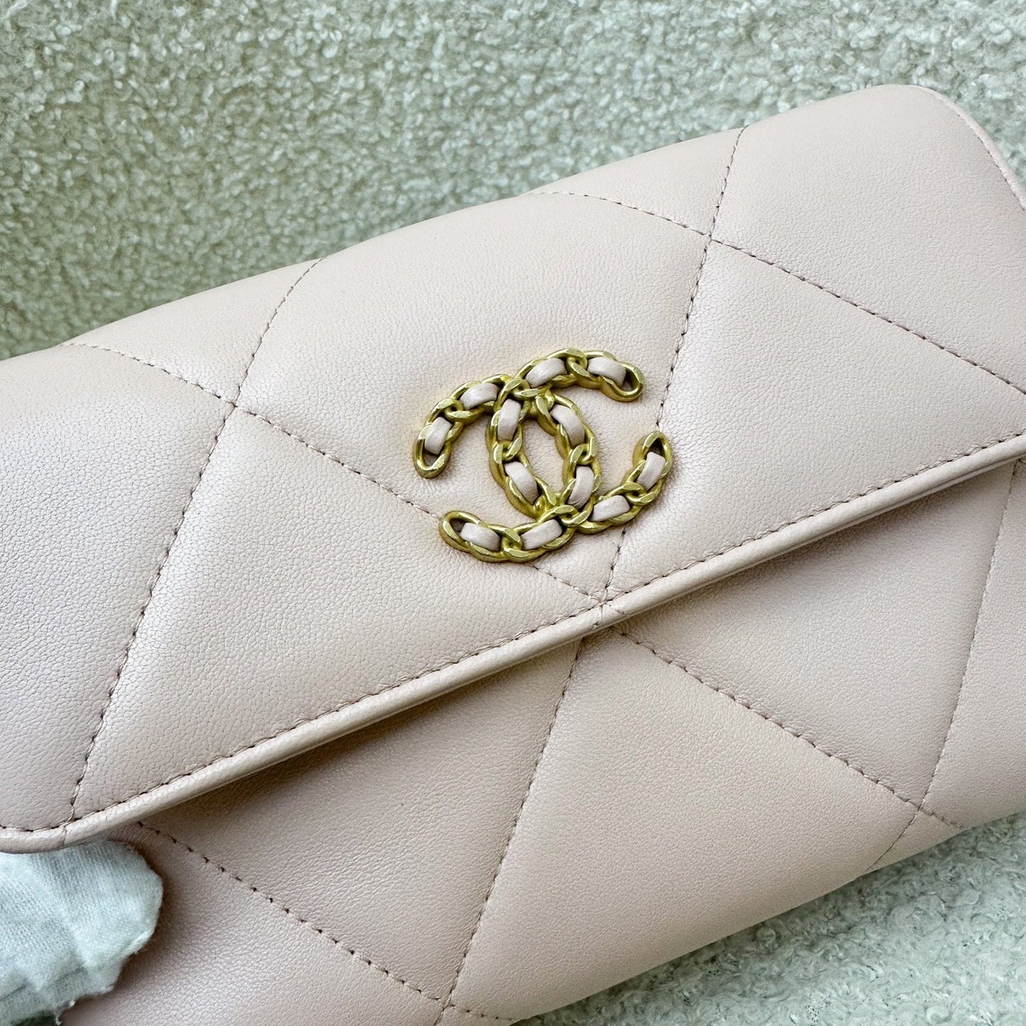 GLM-19 Wristlet / Clutch in Pink Lambskin and 3-tone HW