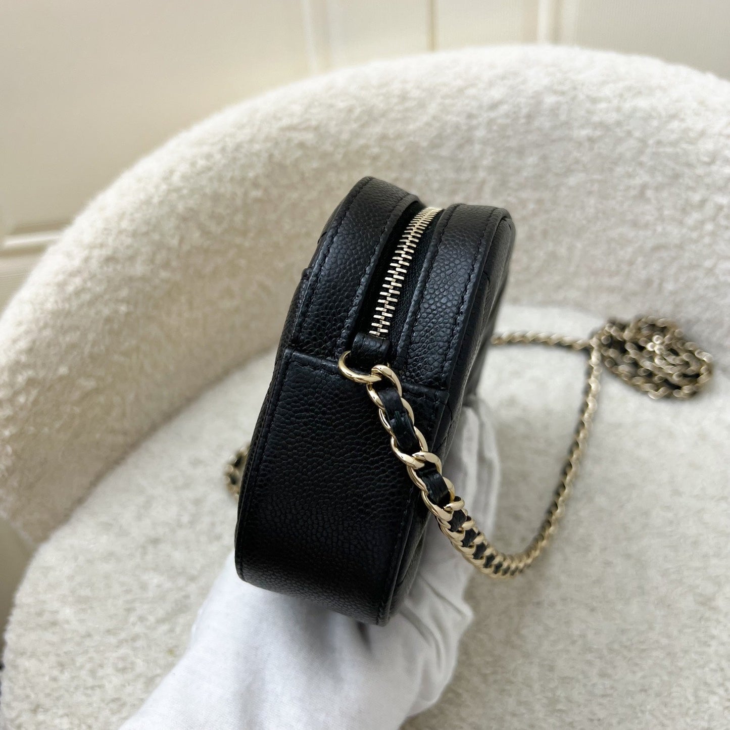 GLM-24S Mini Camera Bag in Black Caviar and LGHW