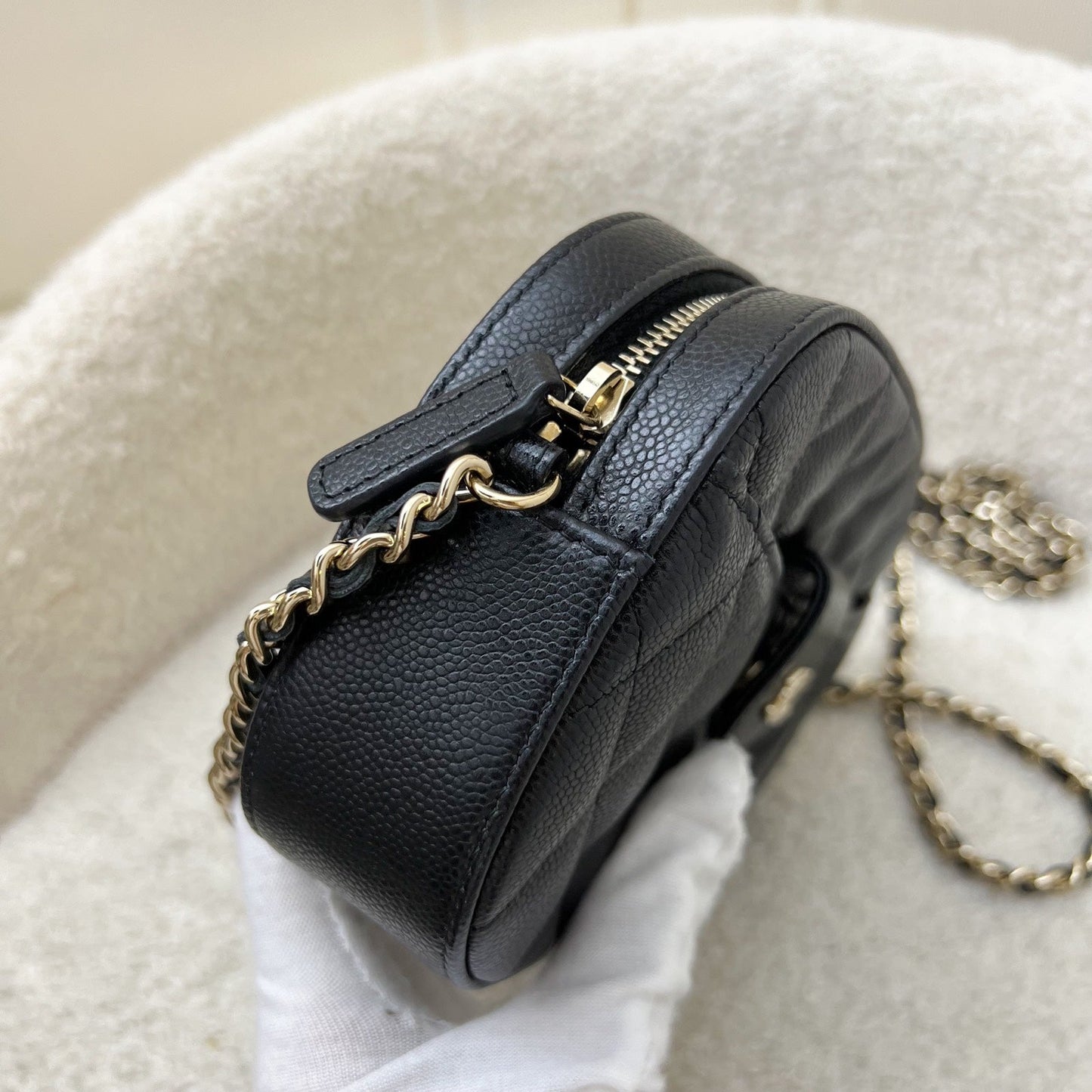 GLM-24S Mini Camera Bag in Black Caviar and LGHW