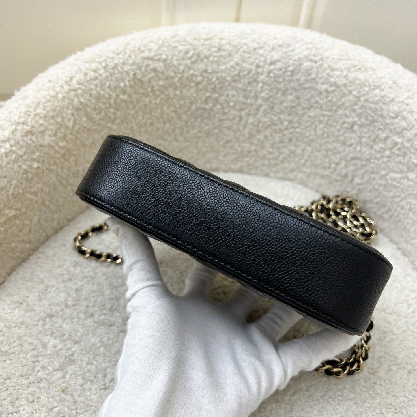 GLM-24S Mini Camera Bag in Black Caviar and LGHW