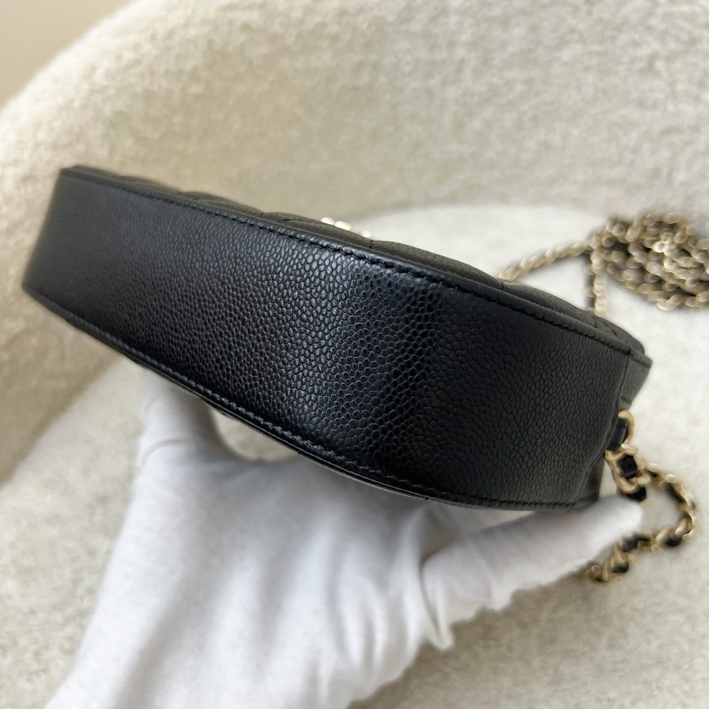GLM-24S Mini Camera Bag in Black Caviar and LGHW
