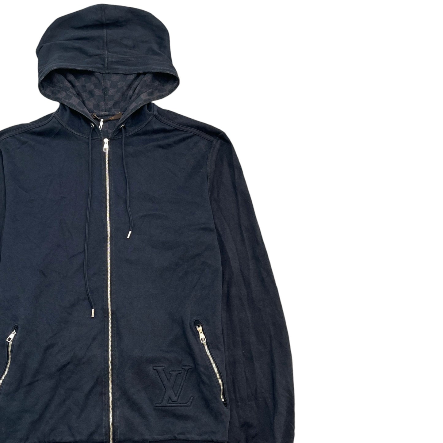 Men's Damier Graphite Full Tracksuit Navy Size L