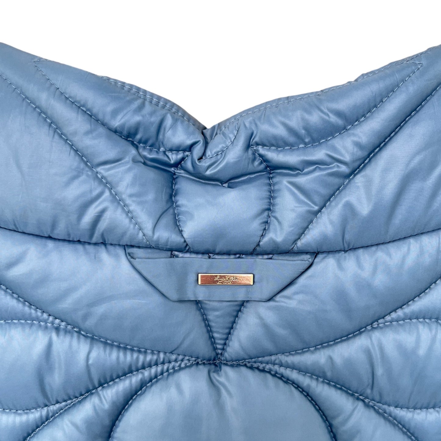 Men's Lvse Padded Monogram Gilet Blue Size IT 56 / XXXL