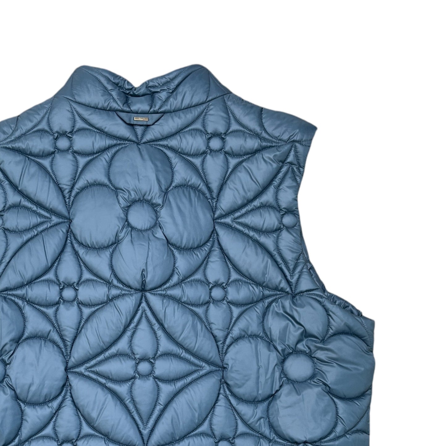 Men's Lvse Padded Monogram Gilet Blue Size IT 56 / XXXL