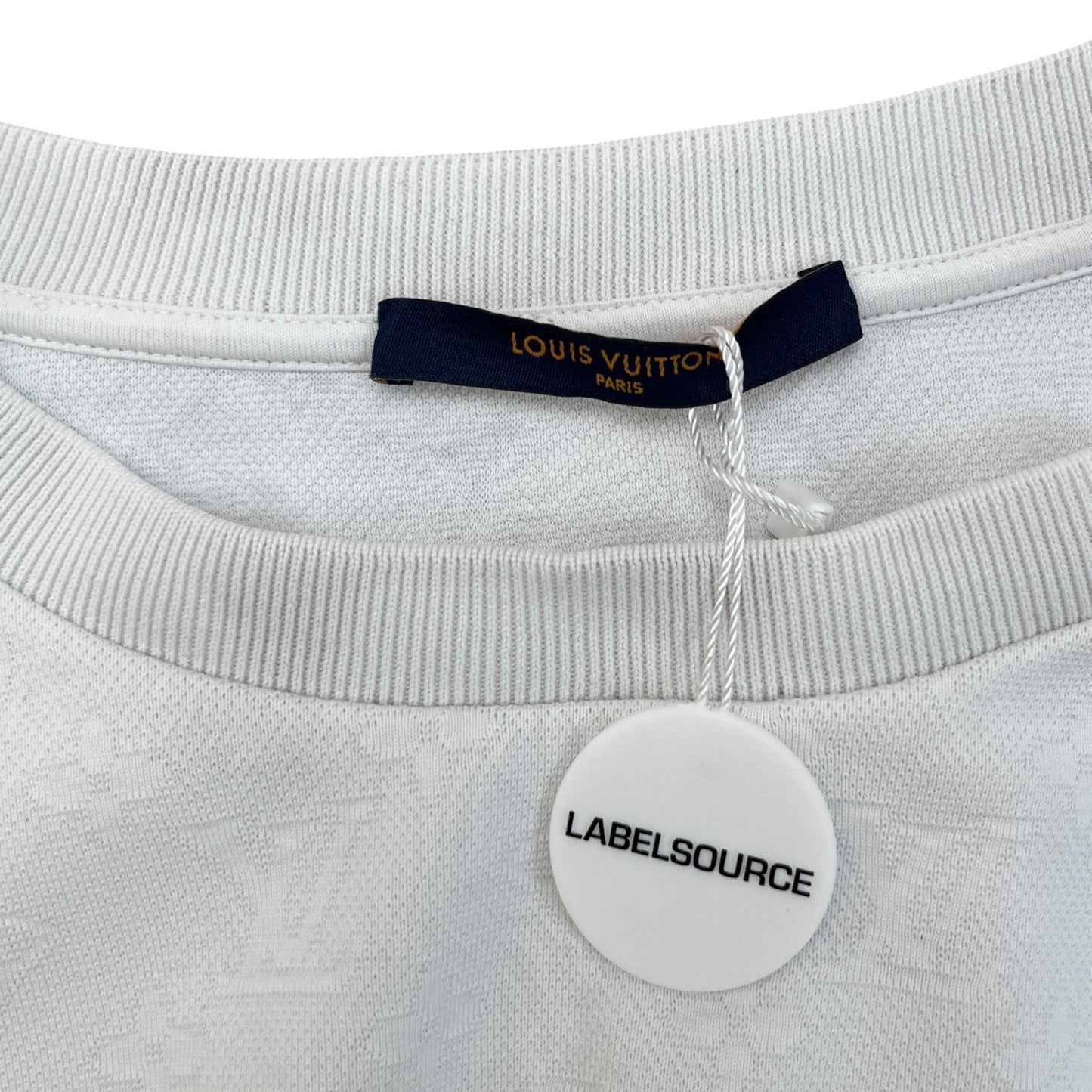 Men's Monogram 3D Pocket Short Sleeve Shirt White Size XL