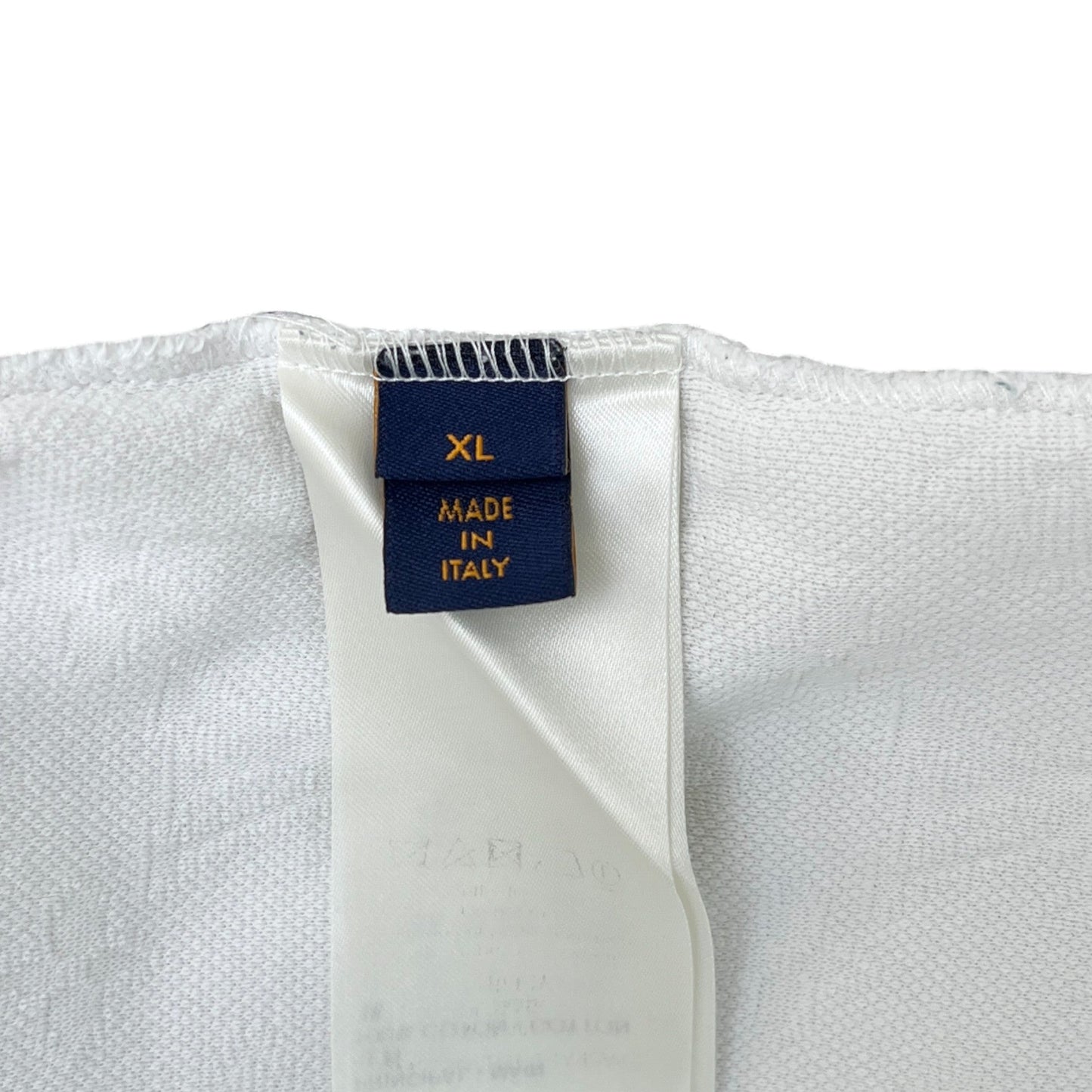 Men's Monogram 3D Pocket Short Sleeve Shirt White Size XL