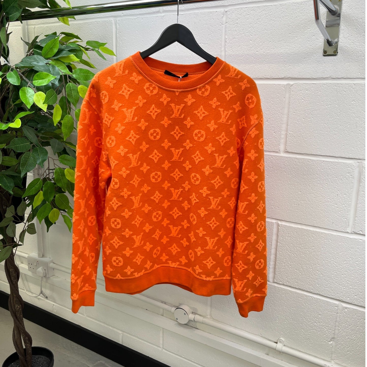 Men's Monogram Jumper Orange Size XS