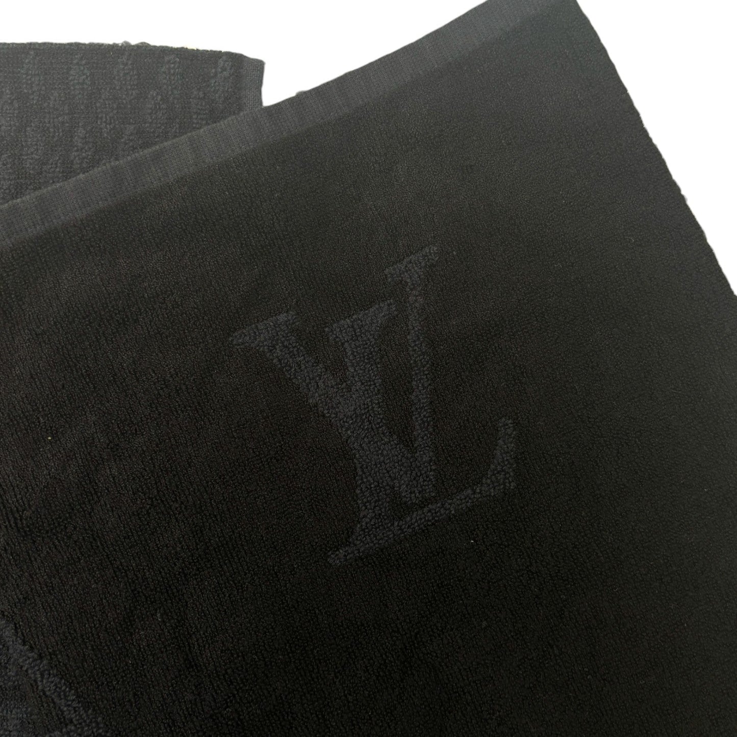 Men's Set Damier Graphite Drawstring Bag & 2 Towel Black