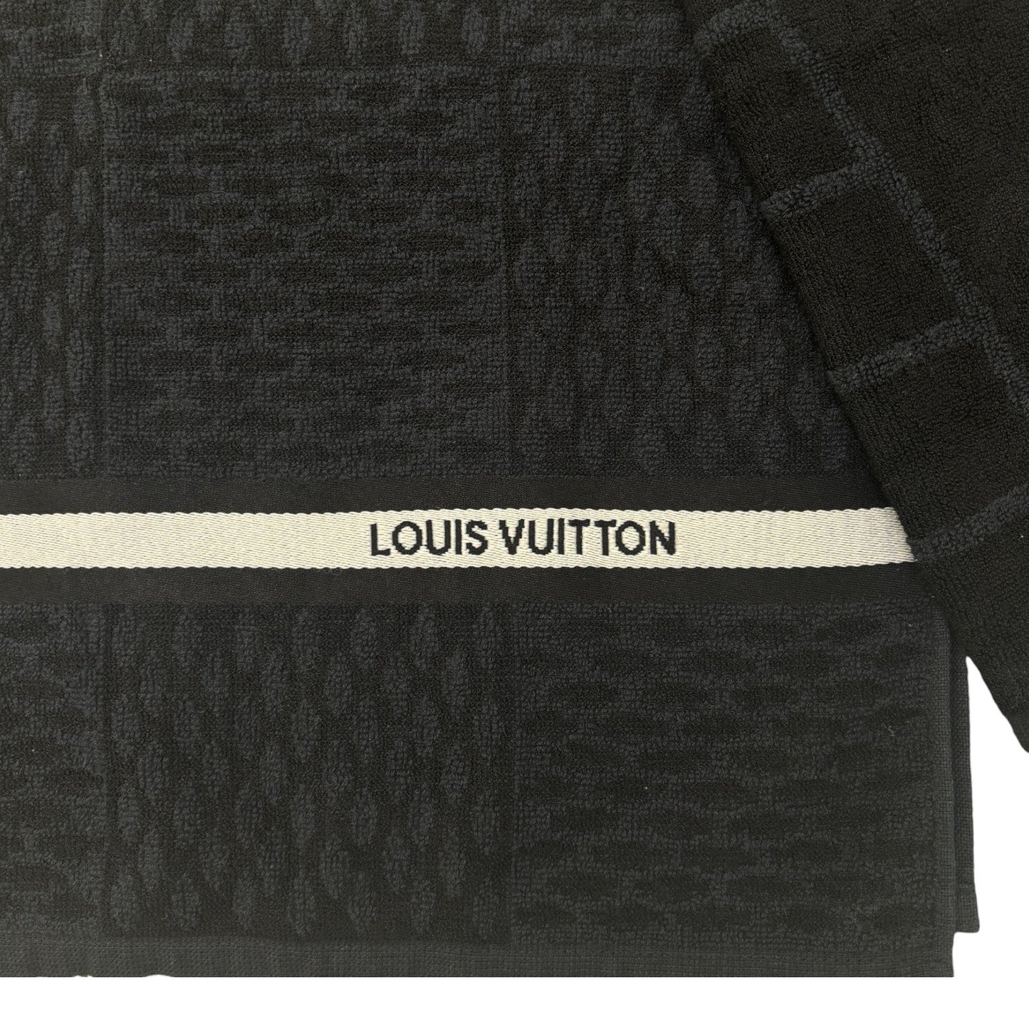 Men's Set Damier Graphite Drawstring Bag & 2 Towel Black