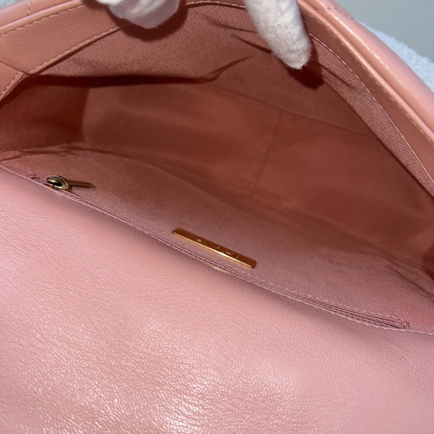GLM-19 Small Flap in Light Pink Goatskin and 3-tone HW