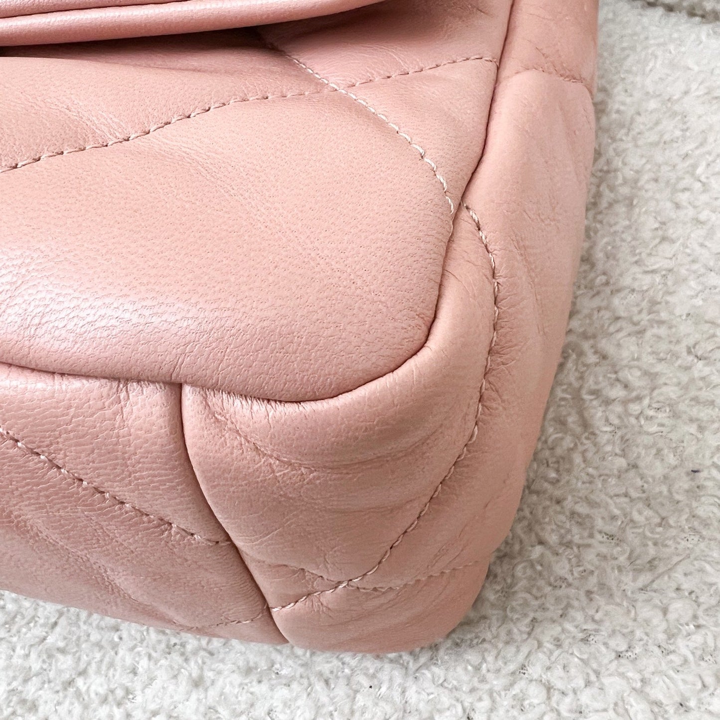 GLM-19 Small Flap in Light Pink Goatskin and 3-tone HW