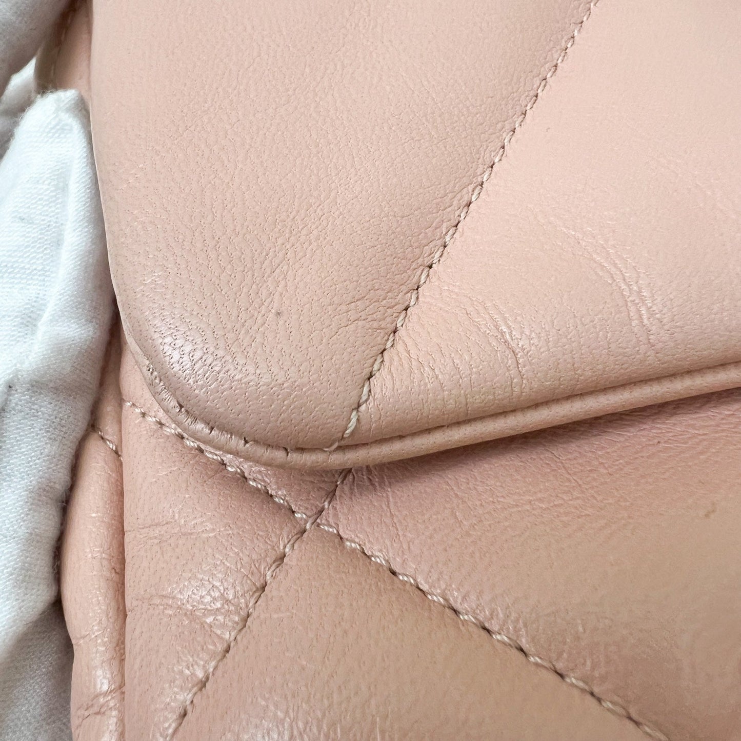 GLM-19 Small Flap in Light Pink Goatskin and 3-tone HW