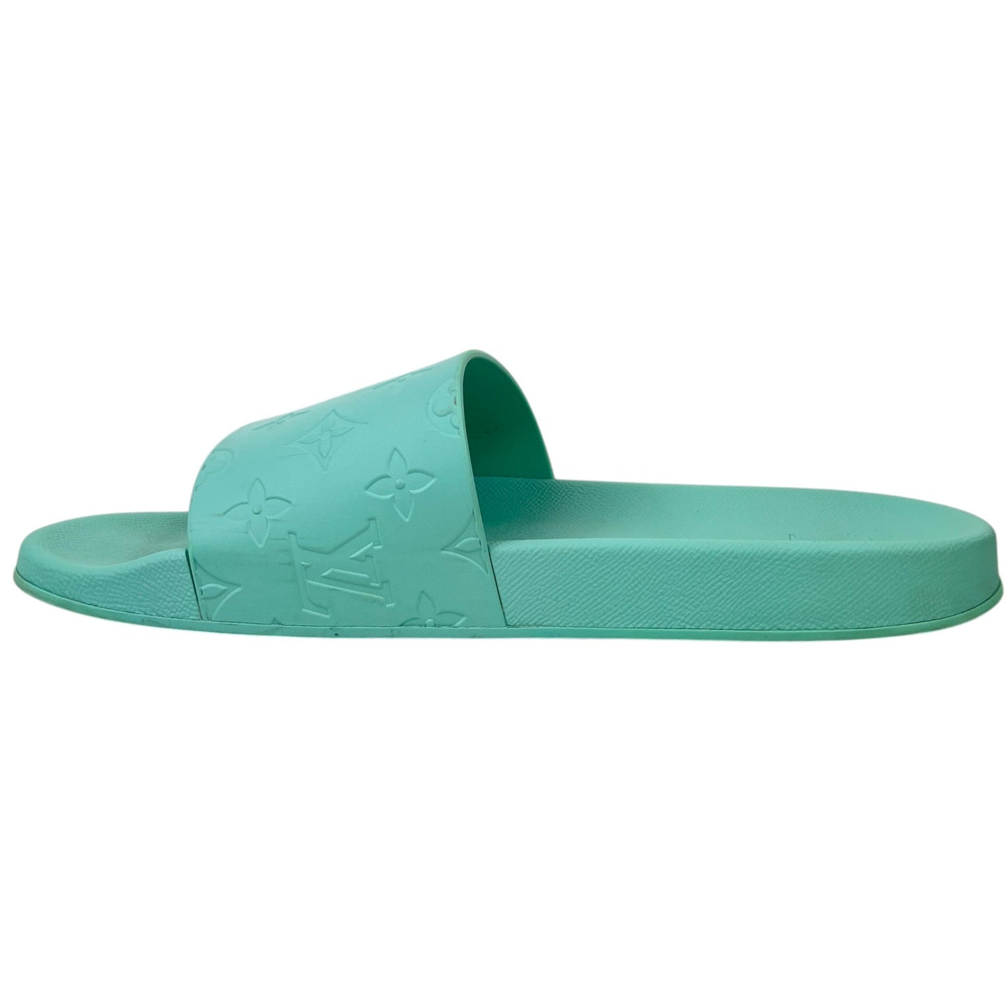 Men's Lv Monogram Slides Green Size EU 43 / UK 9