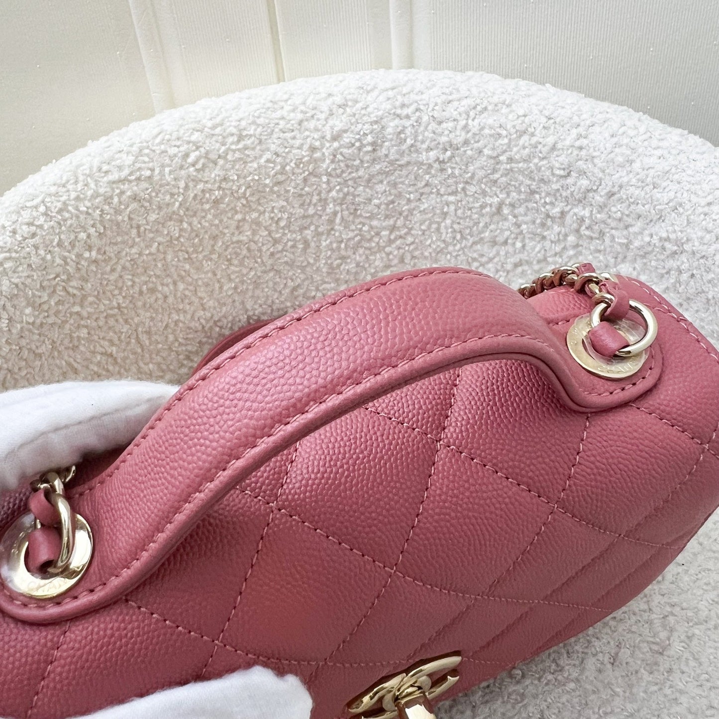 GLM-Small Business Affinity Flap in Pink Caviar and LGHW