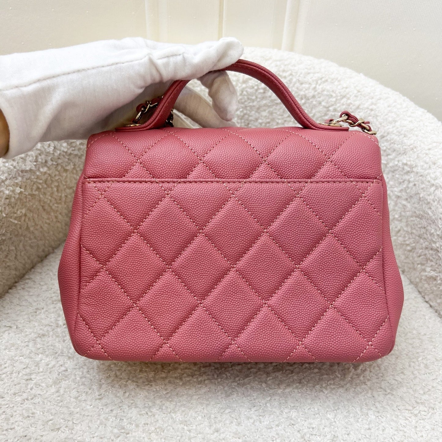 GLM-Small Business Affinity Flap in Pink Caviar and LGHW