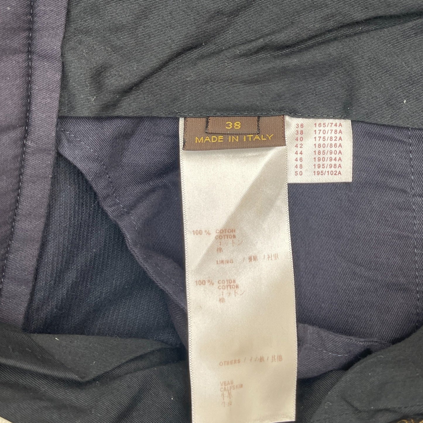 Men's Corduroy Trousers Navy Size IT 54 / UK 38
