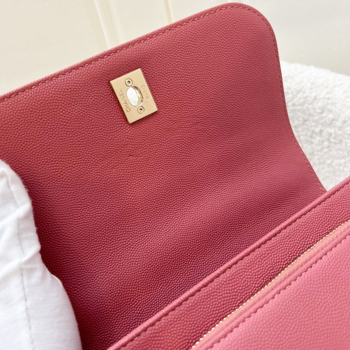GLM-Small Business Affinity Flap in Pink Caviar and LGHW