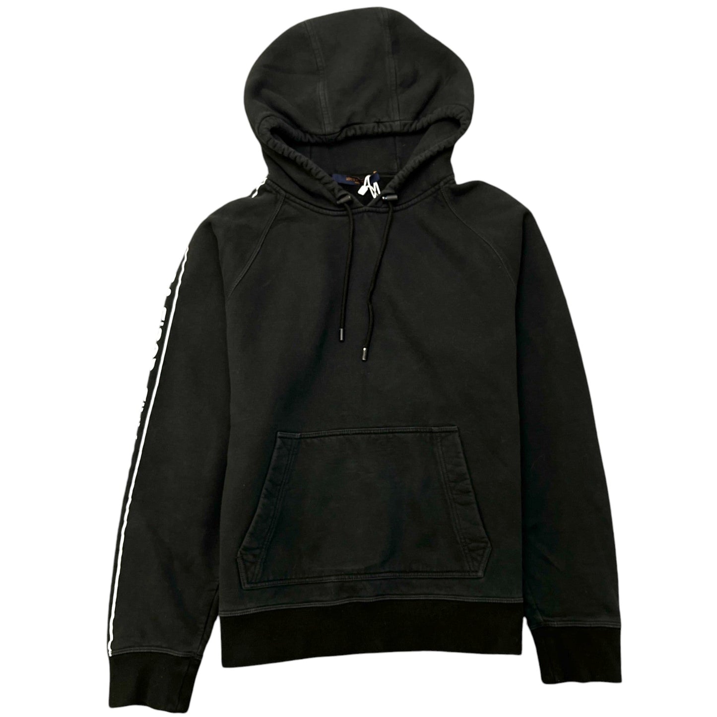 Men's Reflective Sleeve Logo Hoodie Black Size M