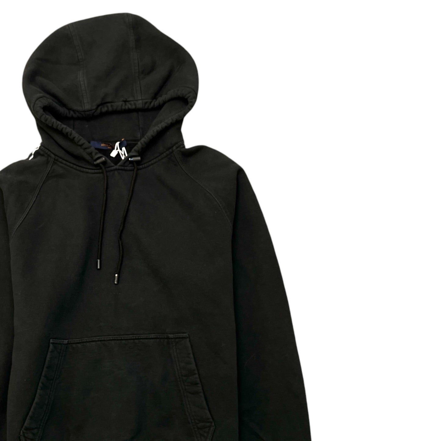 Men's Reflective Sleeve Logo Hoodie Black Size M