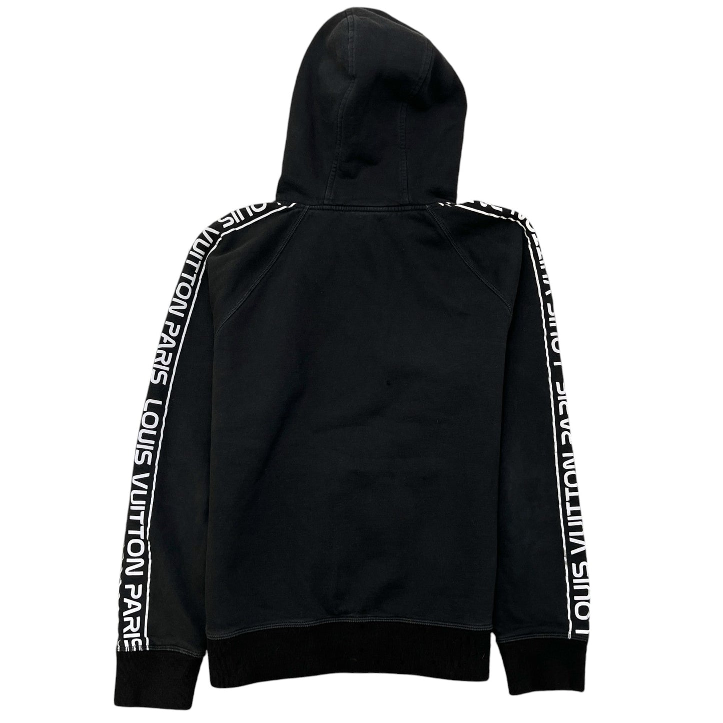 Men's Reflective Sleeve Logo Hoodie Black Size M