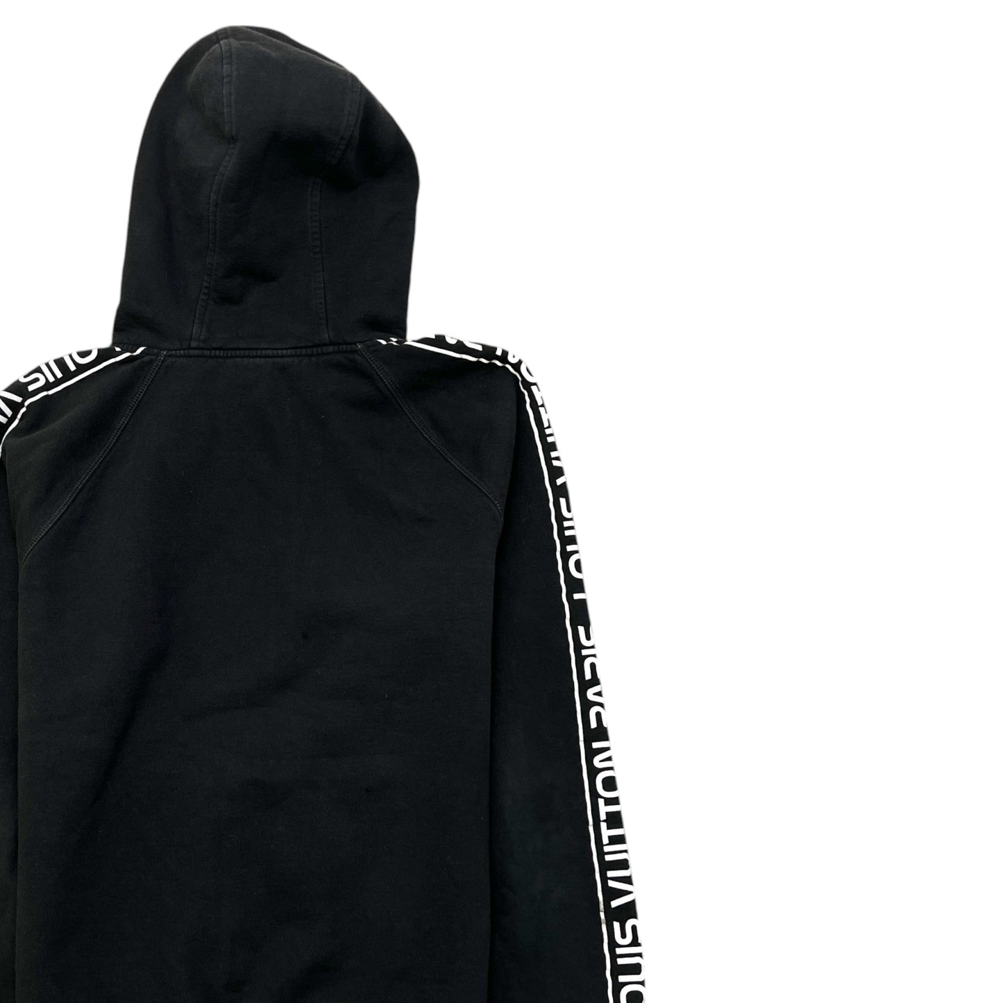 Men's Reflective Sleeve Logo Hoodie Black Size M