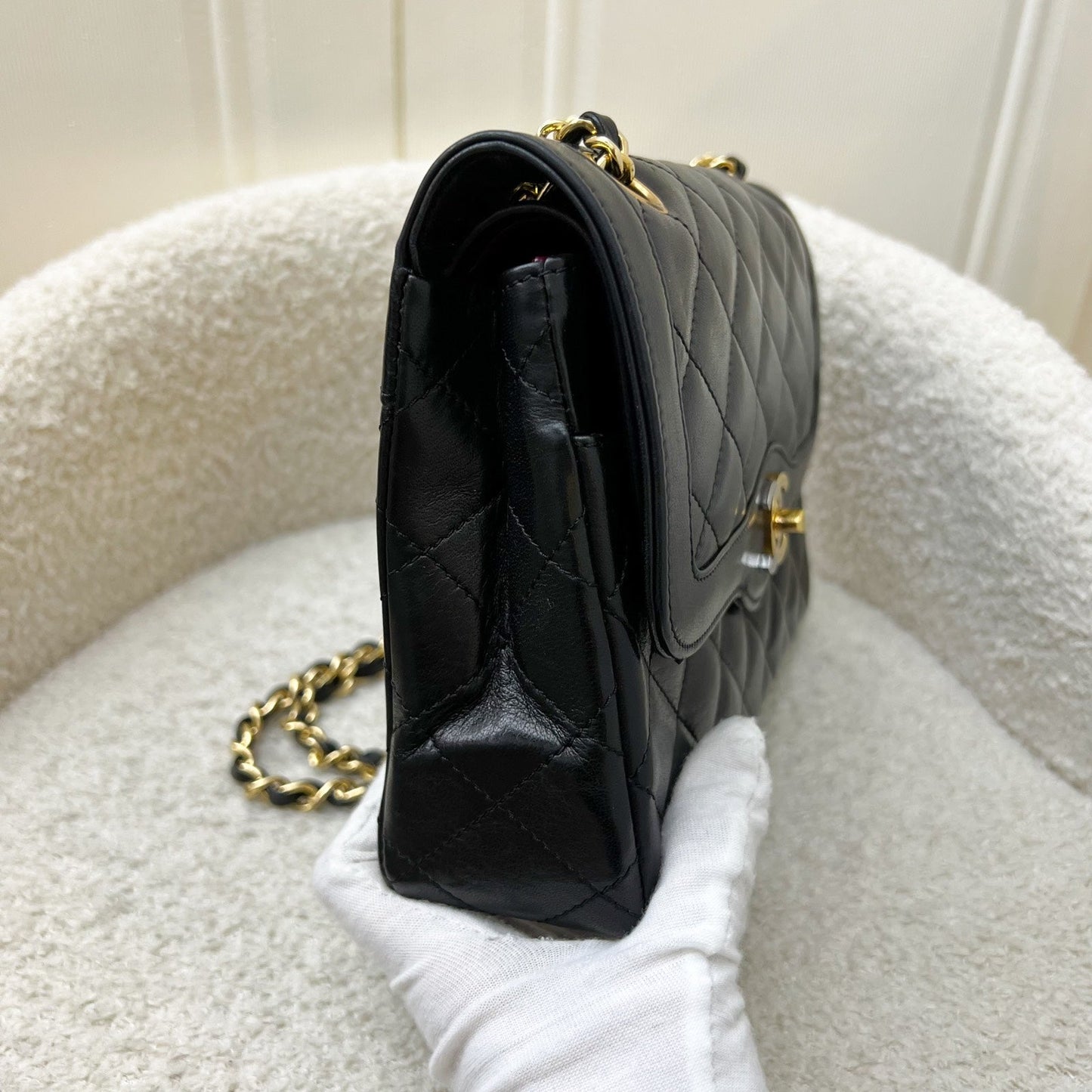GLM- Seasonal Small Flap with 2-tone Turn Lock and 24K Gold-Plated HW