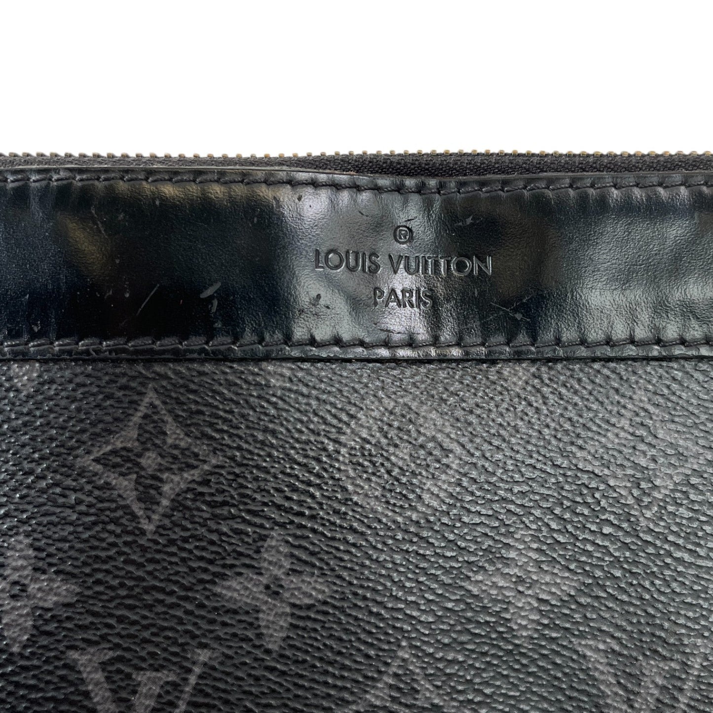 Men's Pochette Discovery Monogram Eclipse Pouch Black