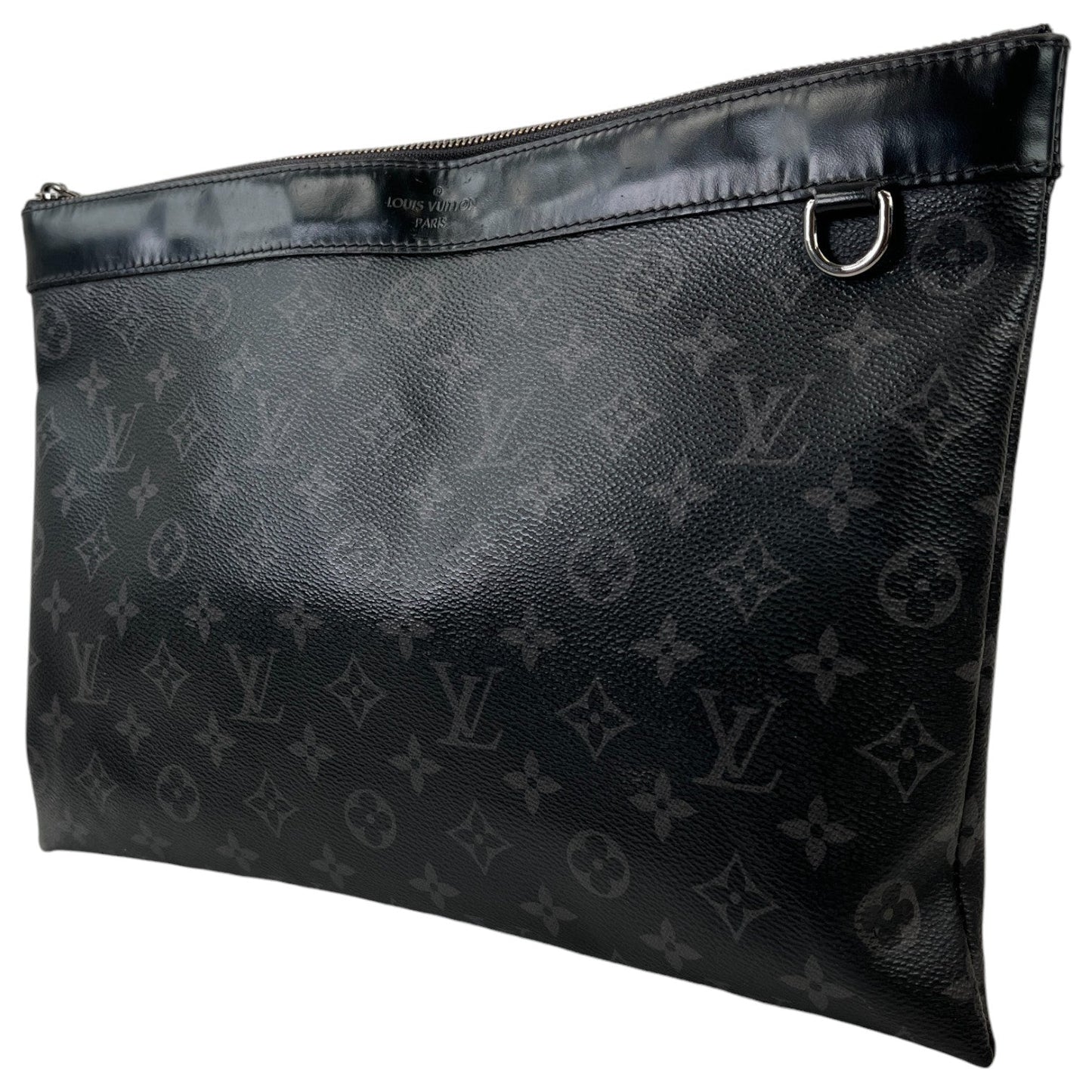 Men's Pochette Discovery Monogram Eclipse Pouch Black