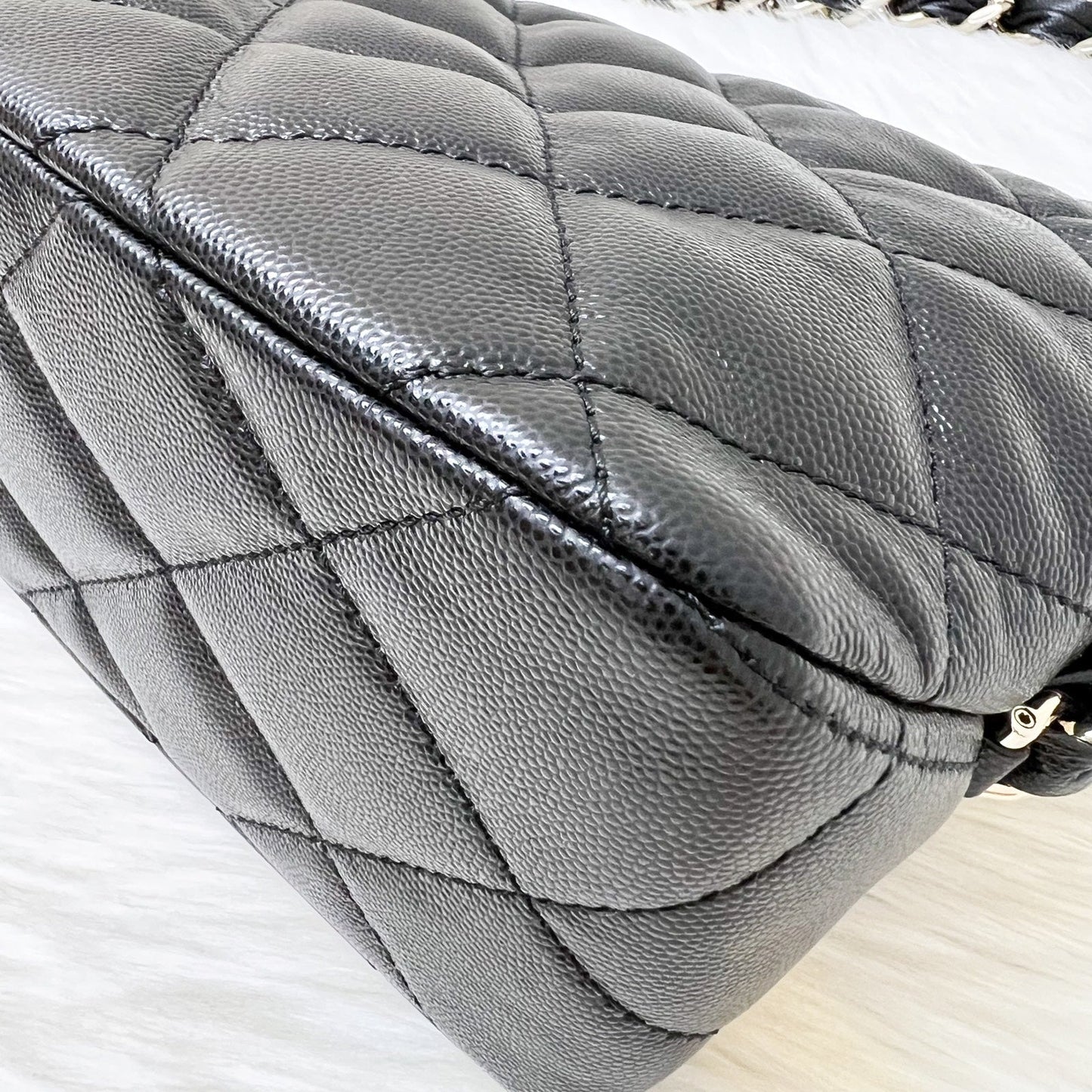 GLM-24P Large Hobo Bag in Black Caviar and LGHW (Model: AS4248)