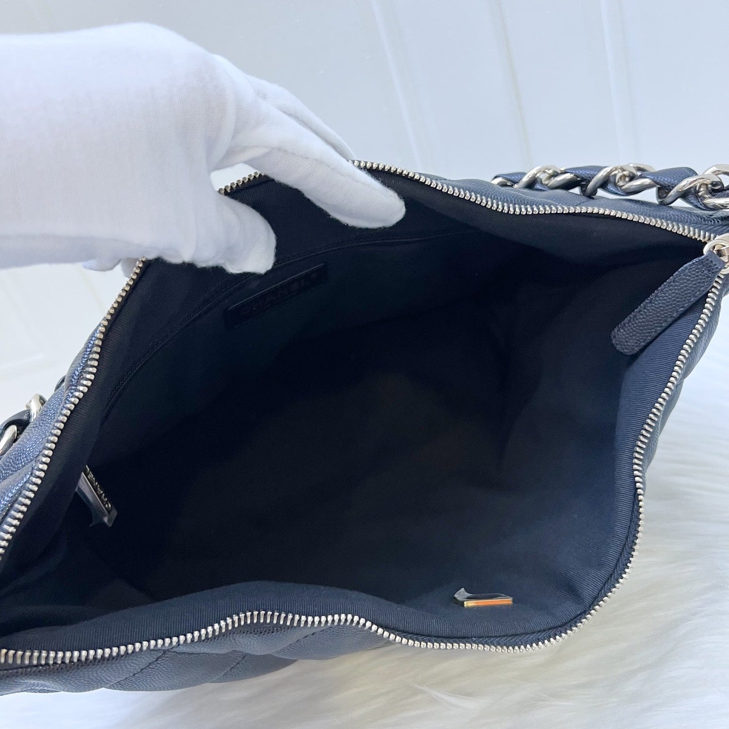 GLM-24P Large Hobo Bag in Black Caviar and LGHW (Model: AS4248)