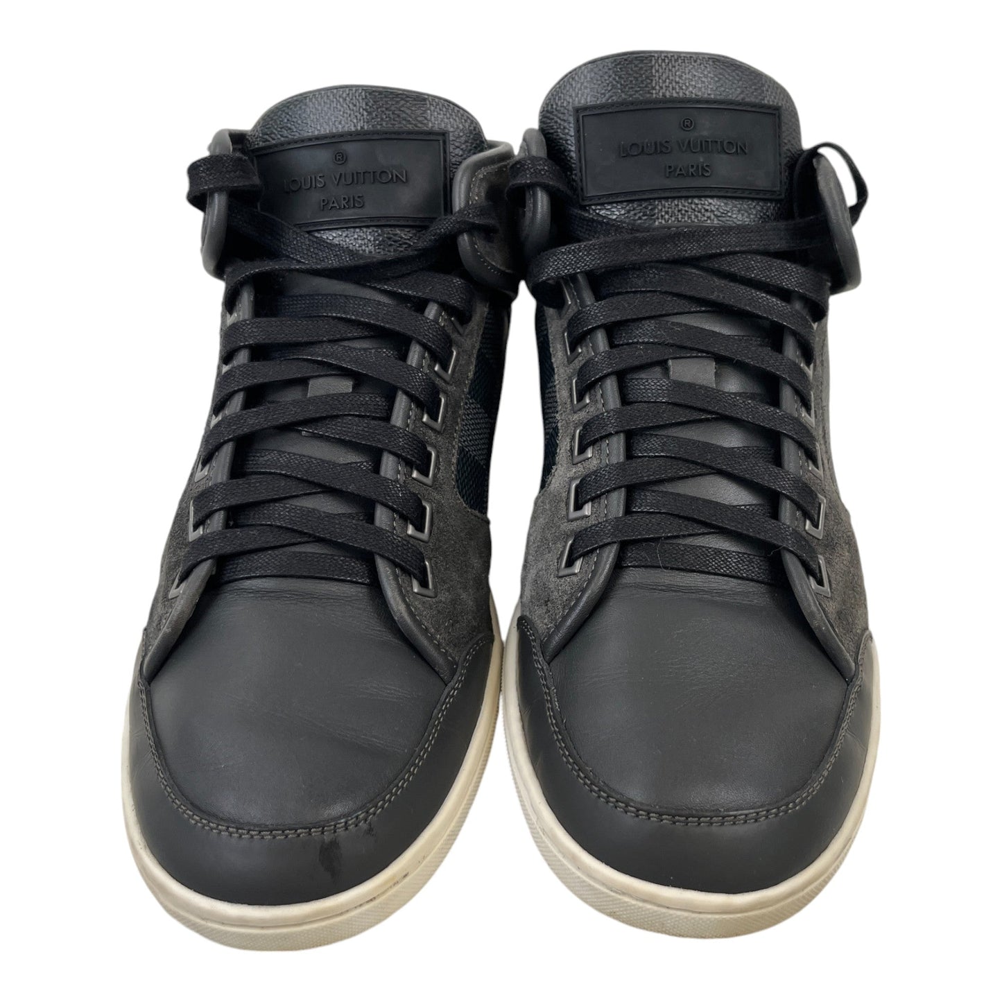 Men's Damier Graphite High Trainers Black Size EU 39.5 / UK 5.5