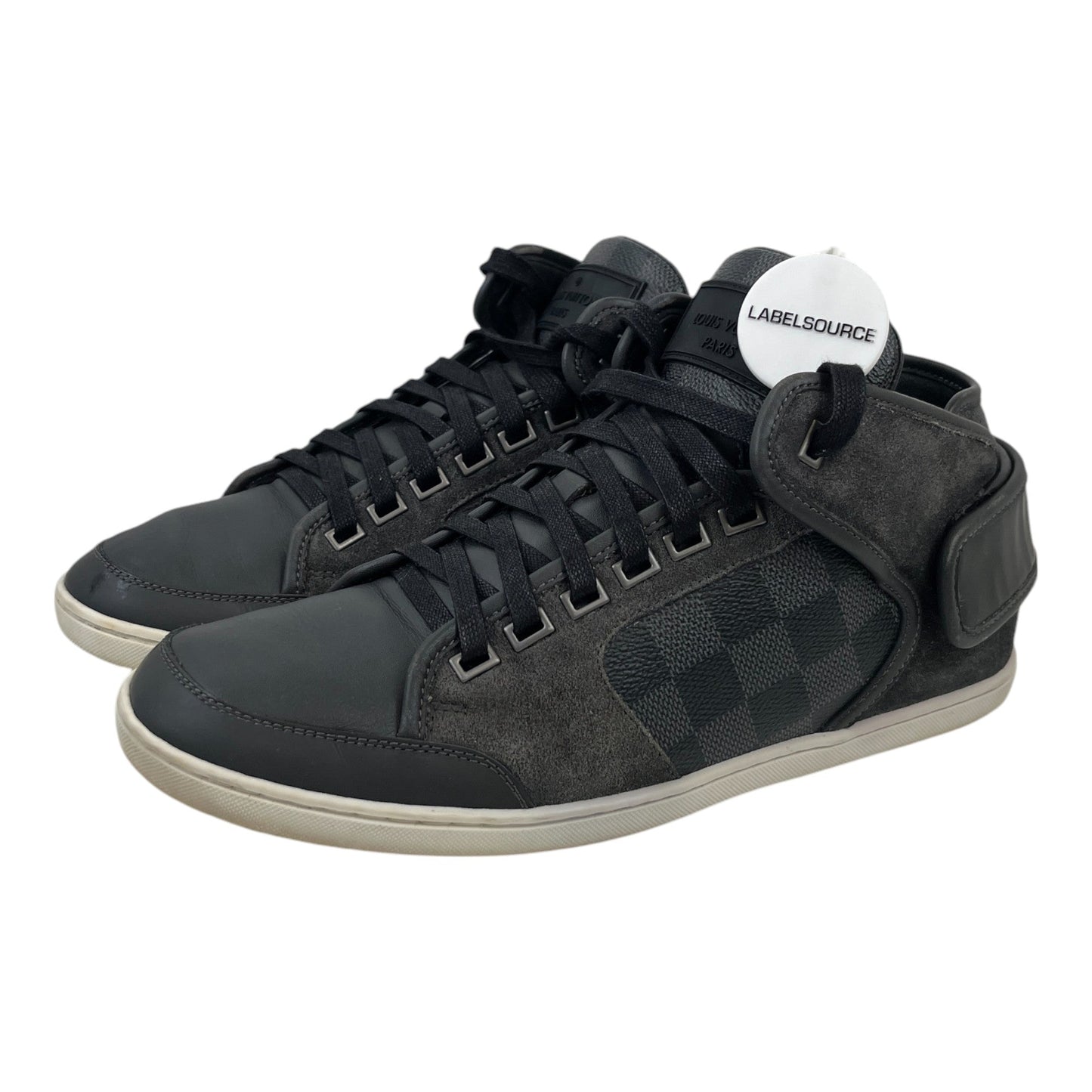 Men's Damier Graphite High Trainers Black Size EU 39.5 / UK 5.5