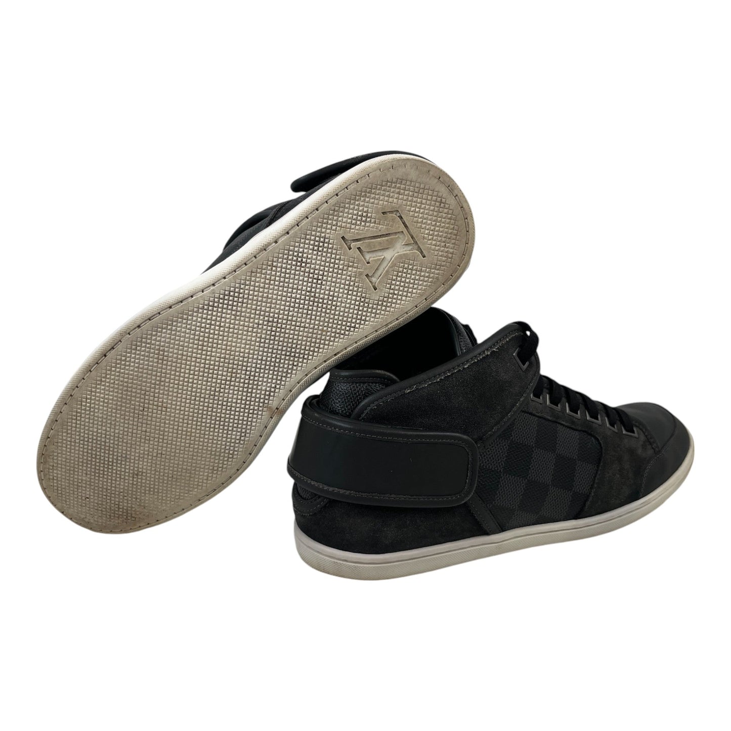 Men's Damier Graphite High Trainers Black Size EU 39.5 / UK 5.5