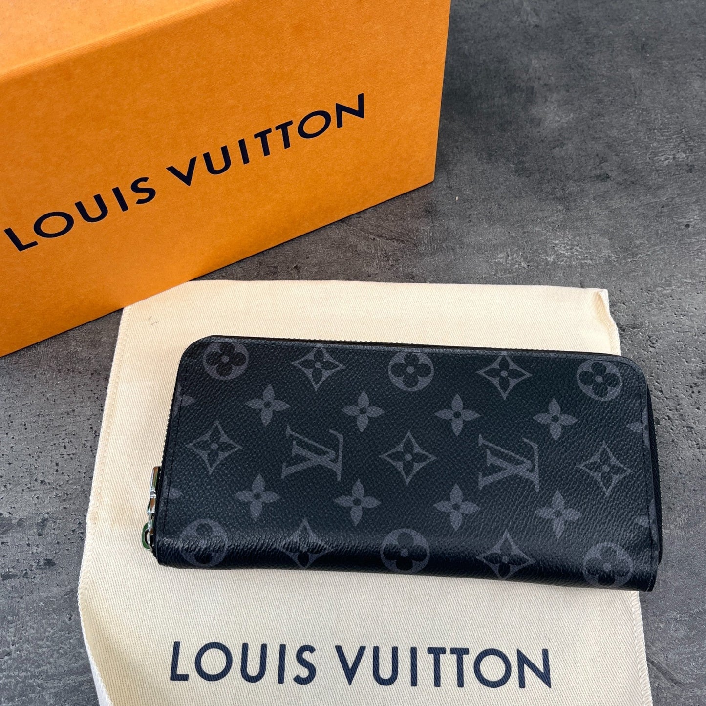Men's Monogram Zippy Wallet Black