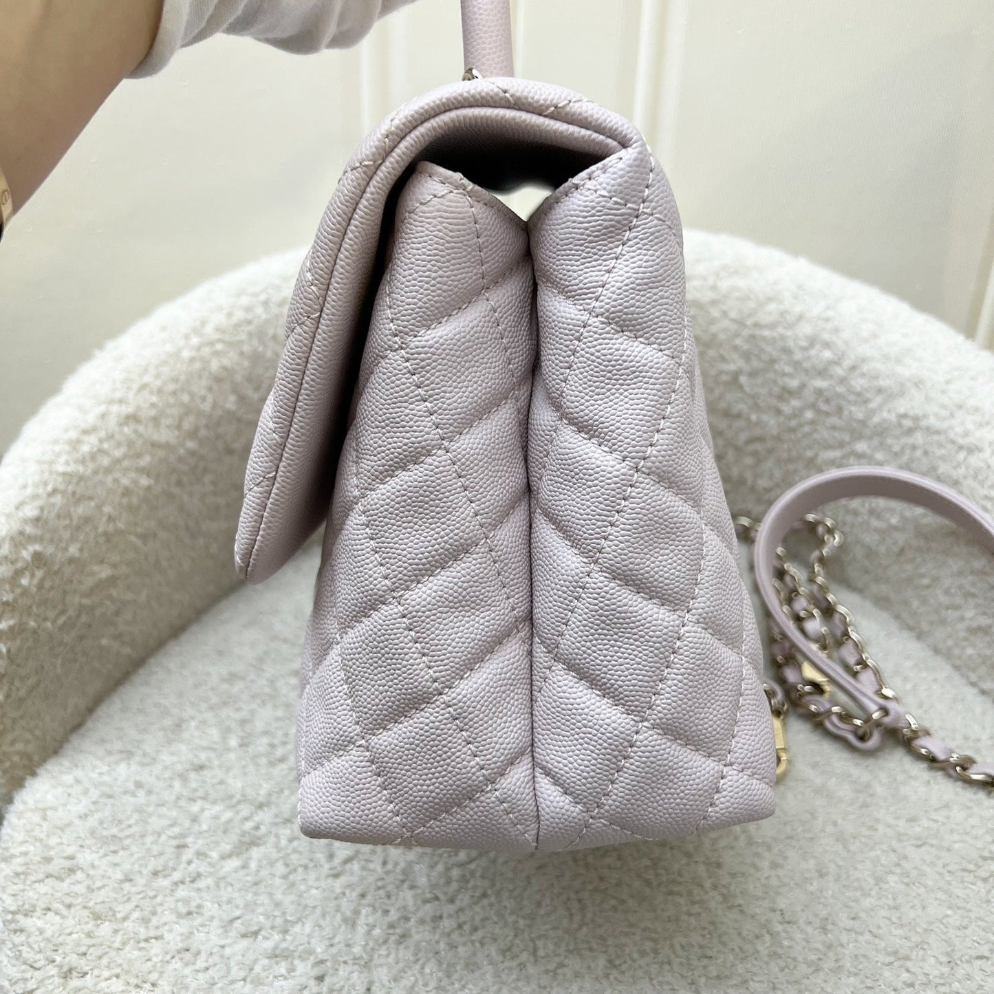 GLM-Medium 29cm Coco Handle in 20A Lilac Caviar and LGHW