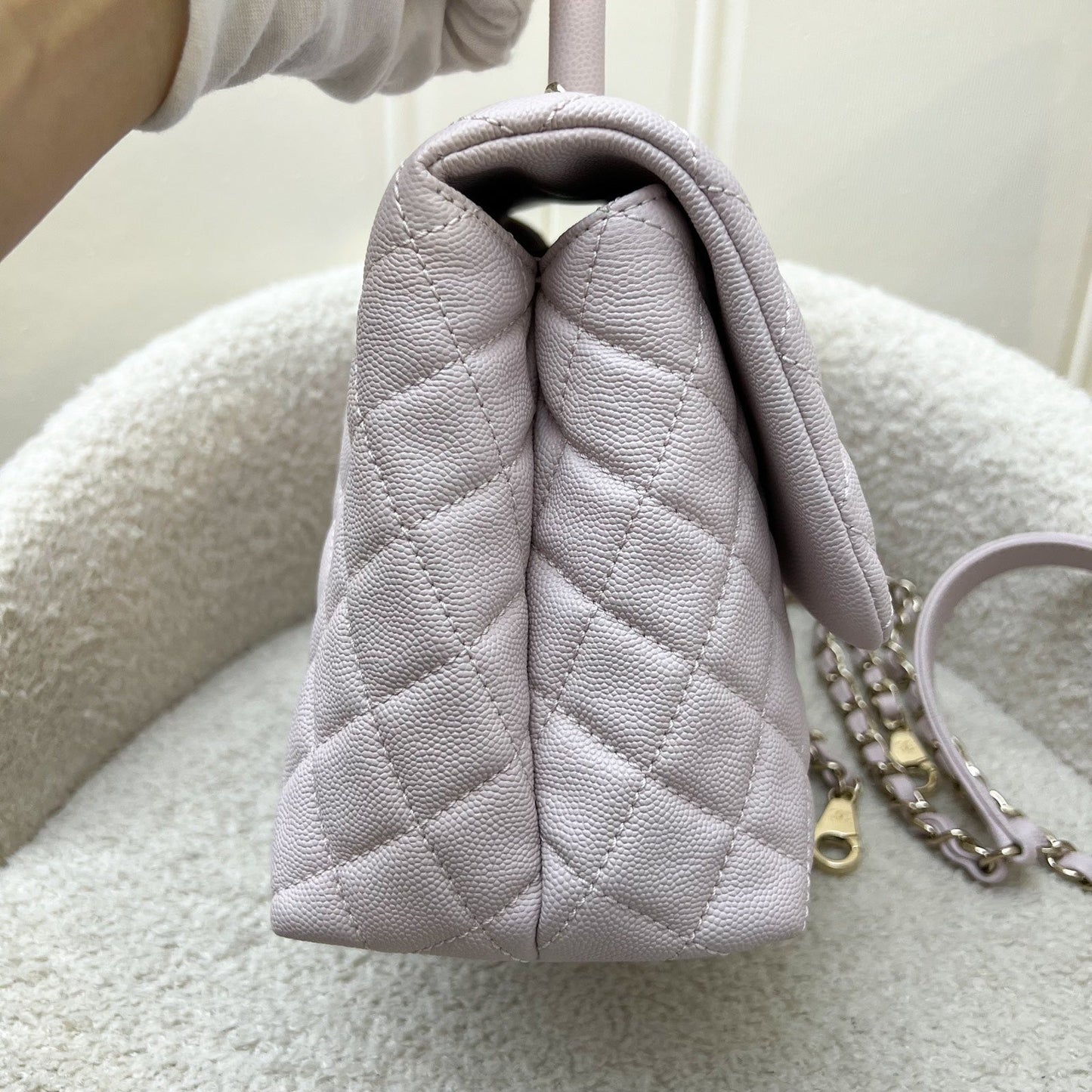 GLM-Medium 29cm Coco Handle in 20A Lilac Caviar and LGHW