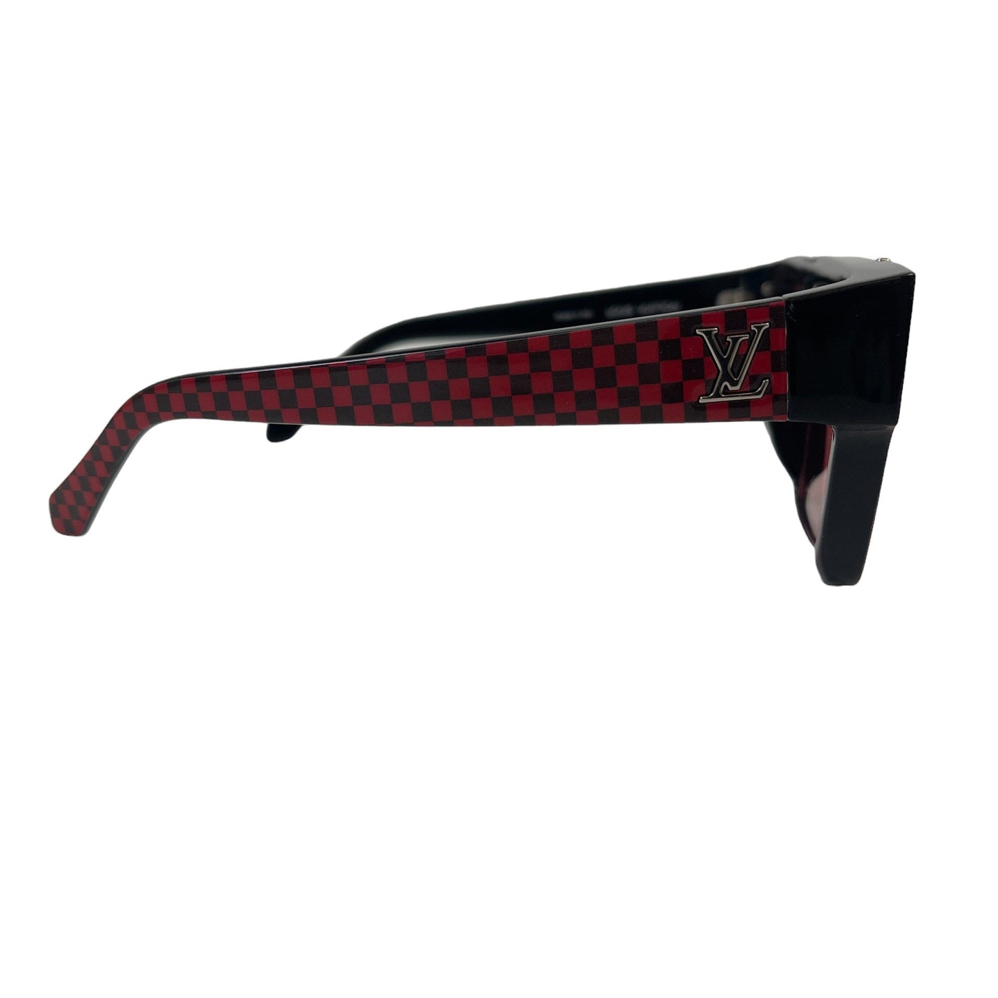 Men's 1.1 Evidence Damier Pop Sunglasses Red