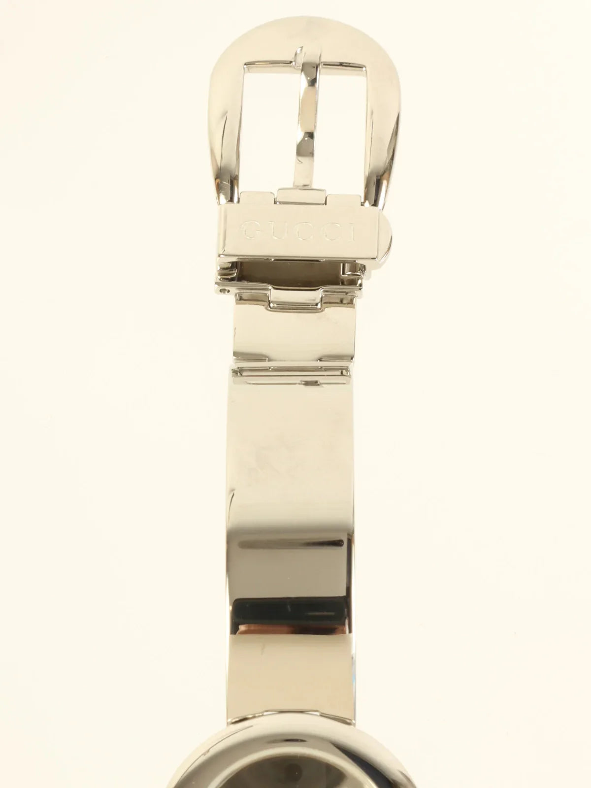 GUCCI Round Face Bangle Watch Silver